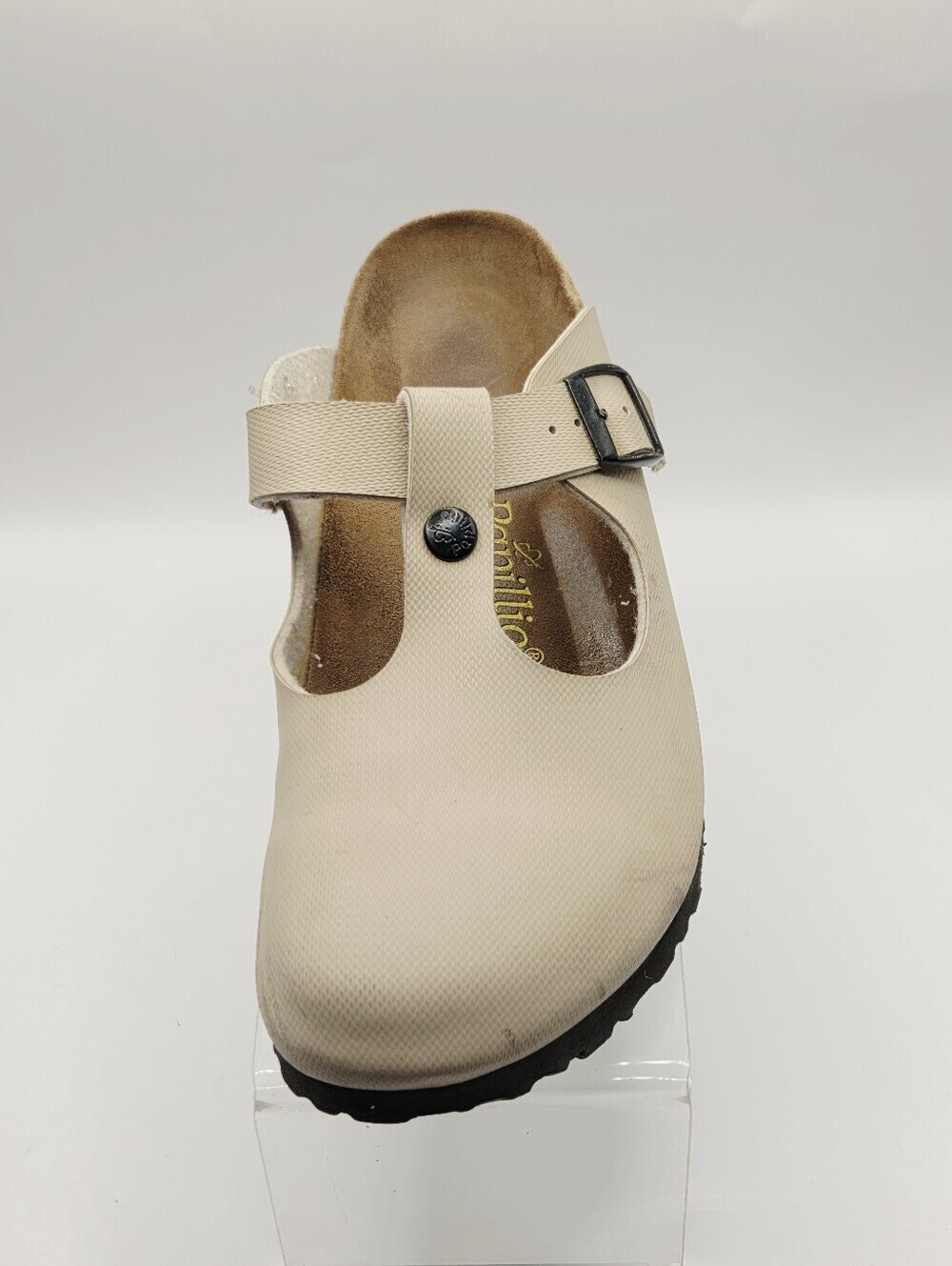 Birkenstock Papillio Fussbett Clog Womens Size 9 Beige Mary Jane Sandals - Picture 2 of 11